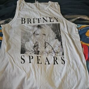 Britney Spears Graphic Tank Top Size L